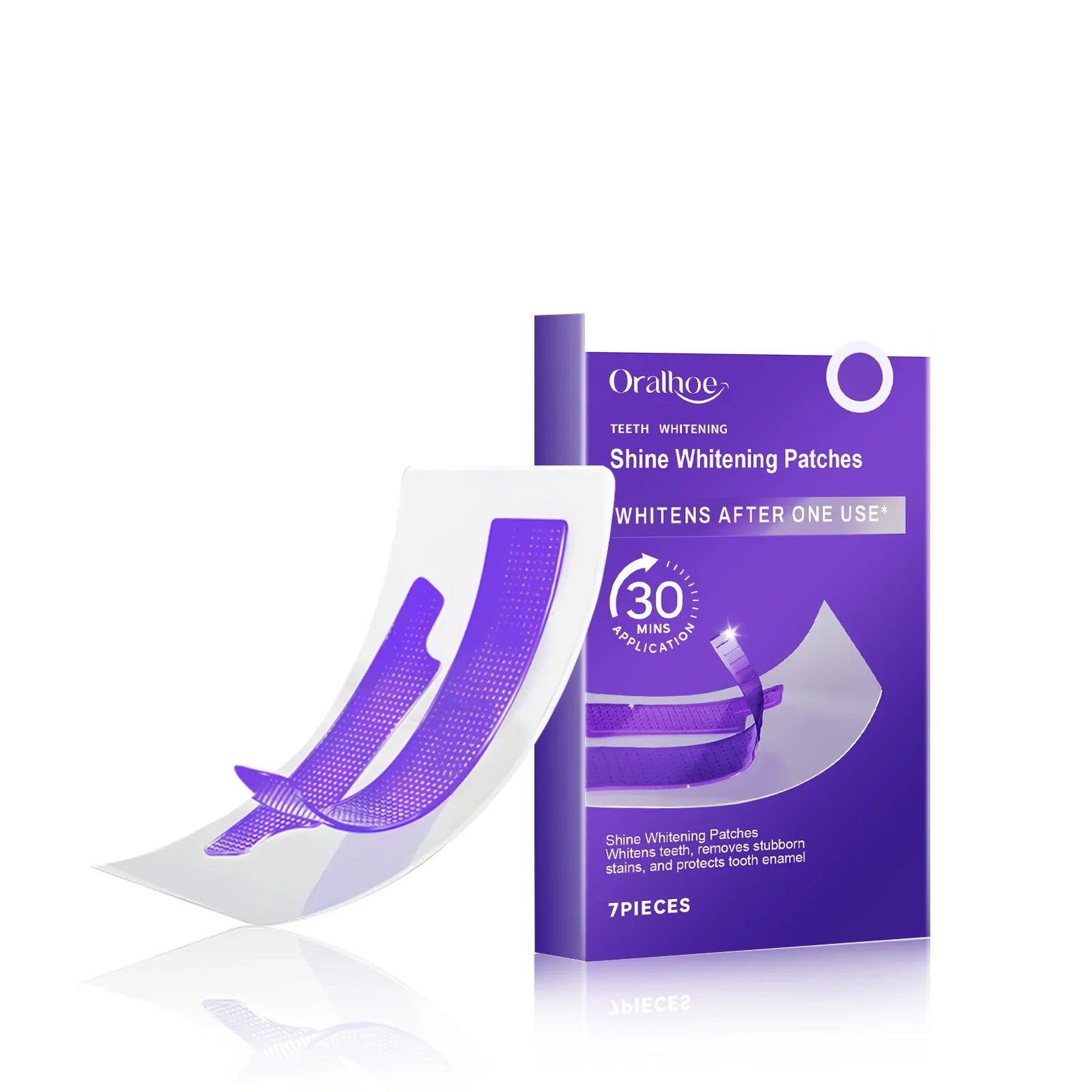 Teeth whitening strips that remove coffee, tea, and wine stains